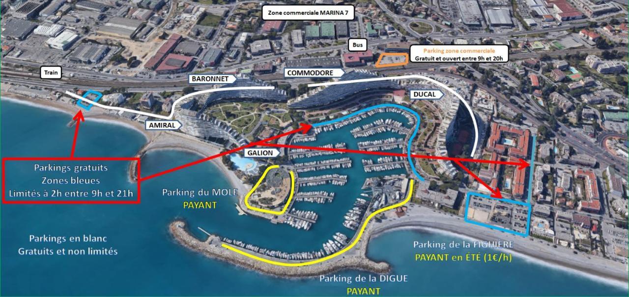 Venus - Climatise - Marina Baie Des Anges Apartman Villeneuve-Loubet Kültér fotó